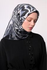 zebra desen eşarp Siyah 0