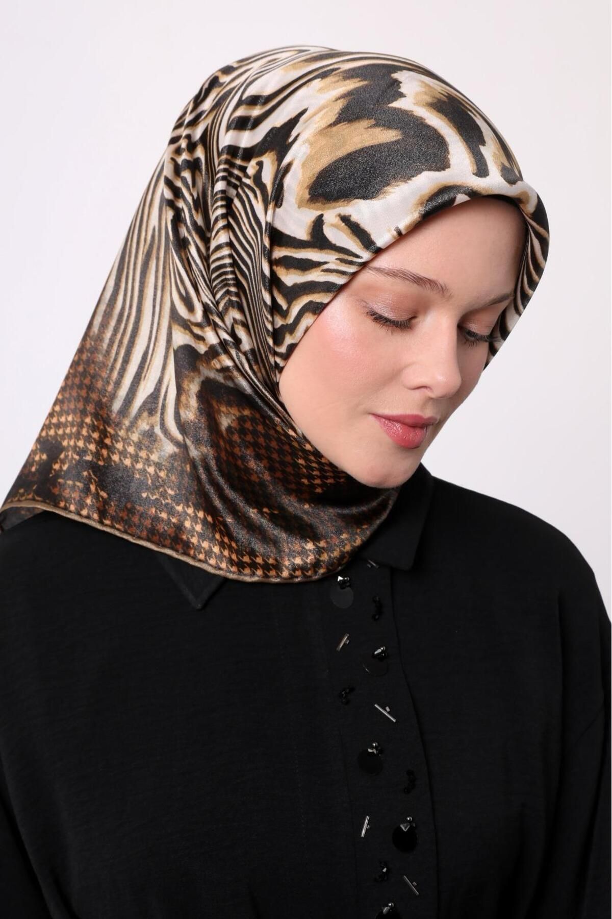 gold zebra desenli eşarp Gold 0