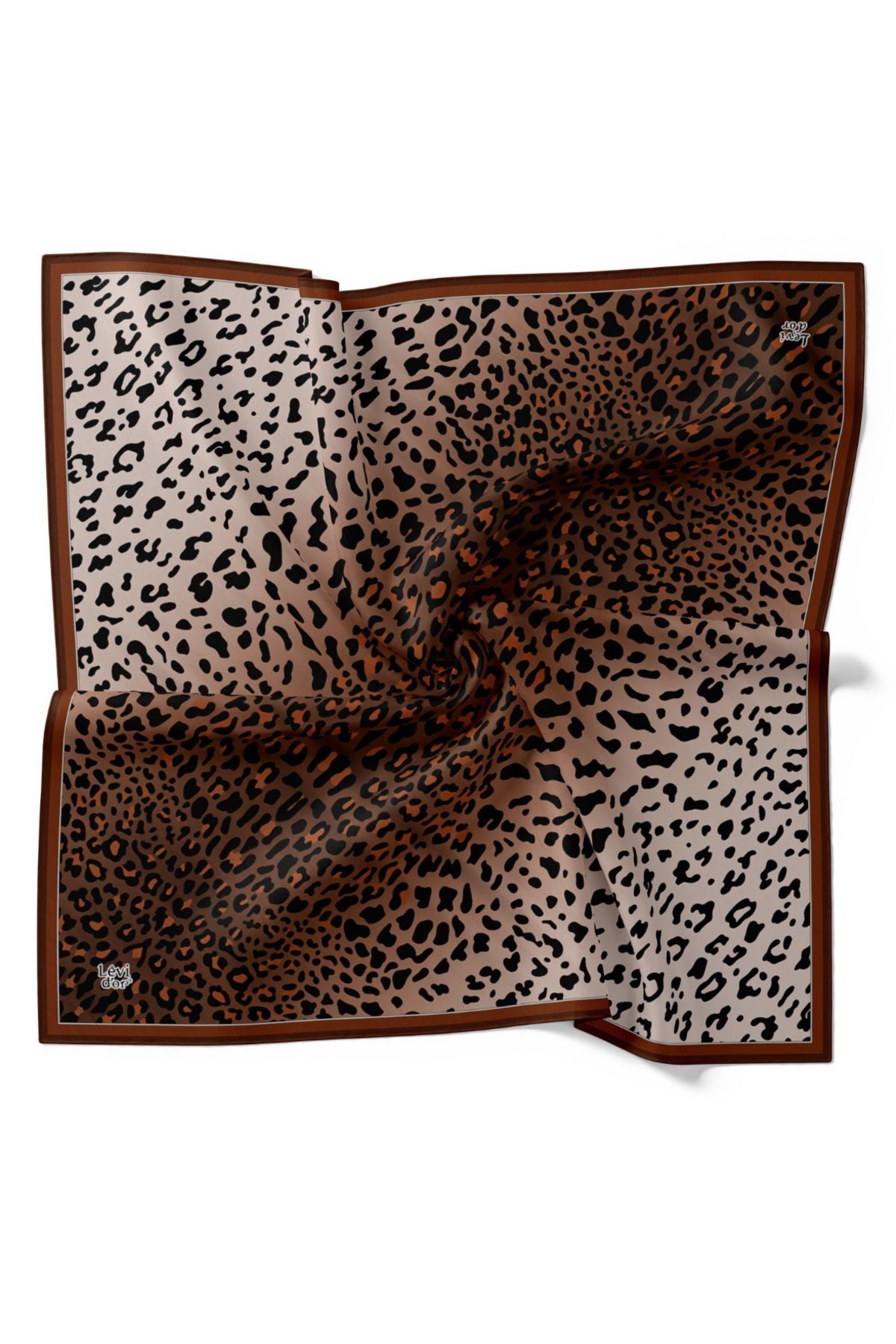leoparlı eşarp Kahverengi 0