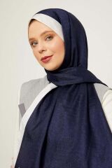 monogram lacivert şal LACİVERT Tek Ebat 190 x 80